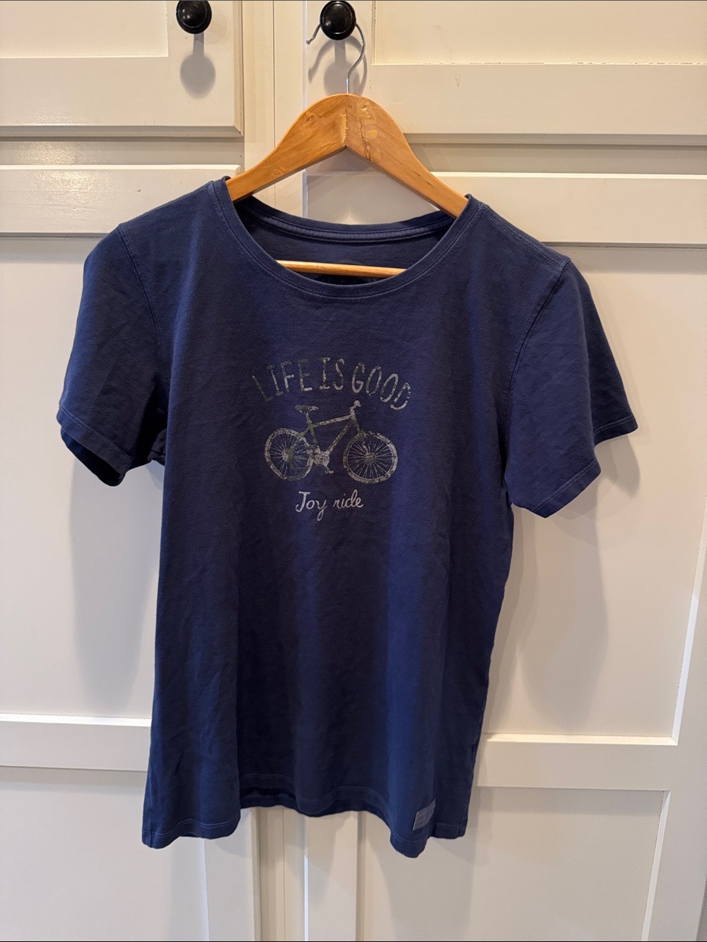 Life Is Good Navy Short-Sleeve 'Joy Ride' Bike Graphic Tee